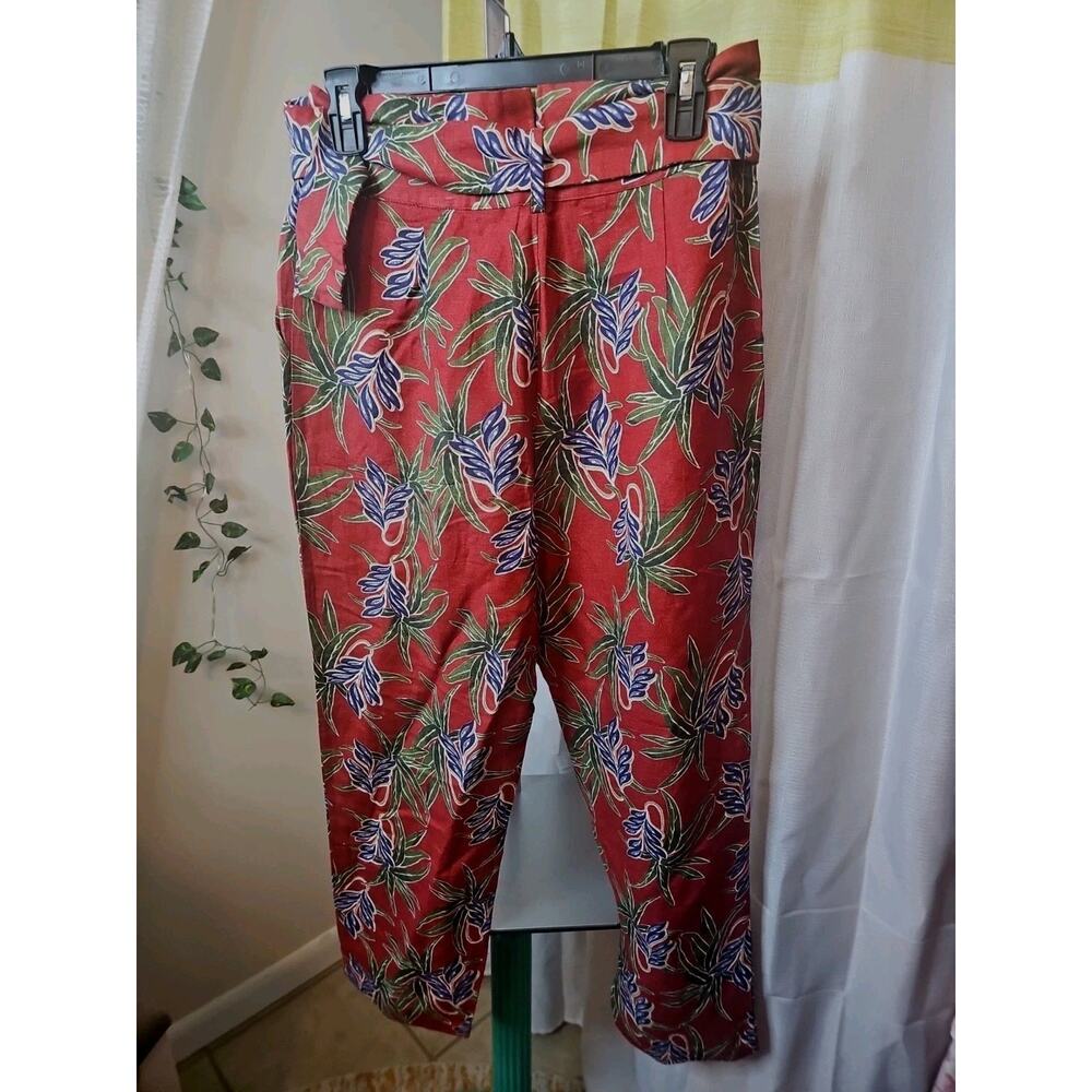 Moon River Linen Tropical Pants Size M - Picture 4 of 5